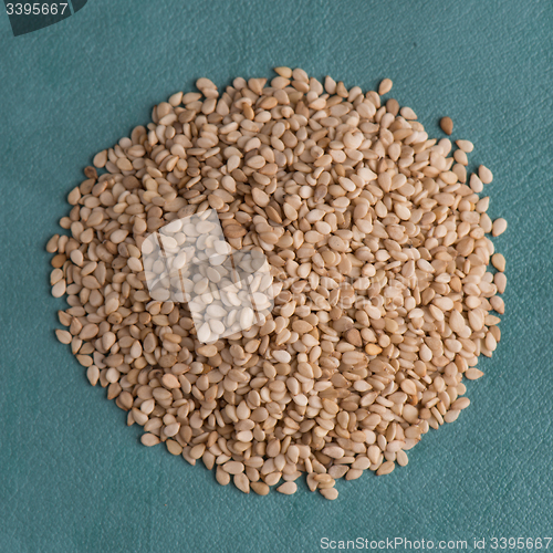 Image of Circle of sesame seeds