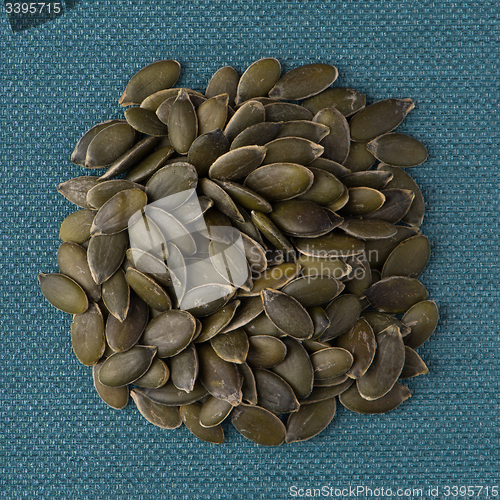 Image of Circle of pumpkin seeds