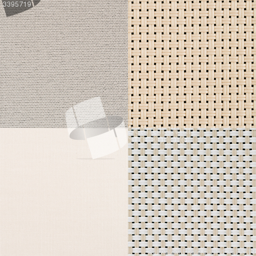 Image of Set of beige vinyl samples