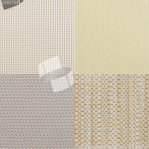 Image of Set of beige vinyl samples