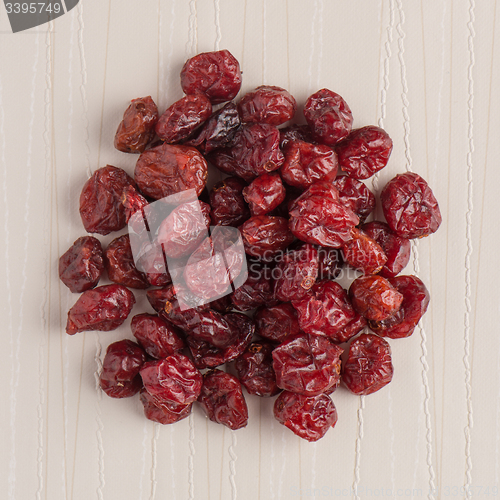 Image of Circle of dried cranberries