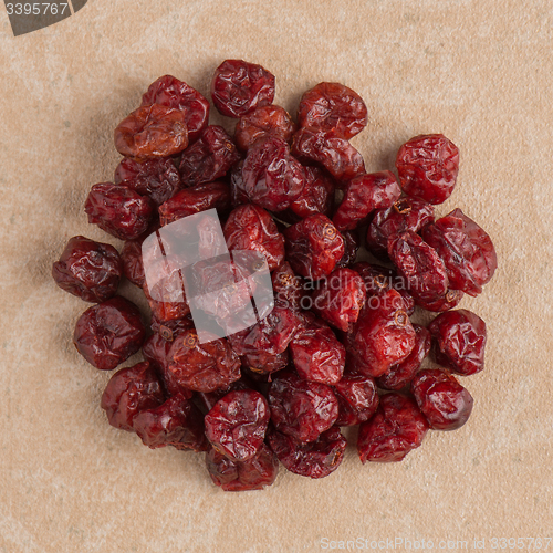 Image of Circle of dried cranberries