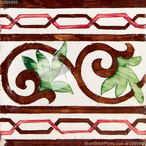 Image of Traditional Portuguese glazed tiles