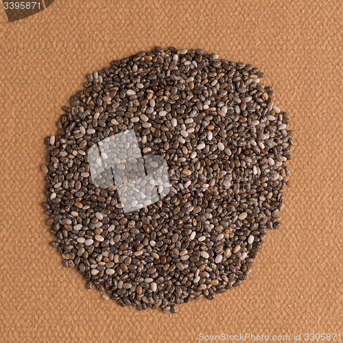 Image of Circle of chia seeds