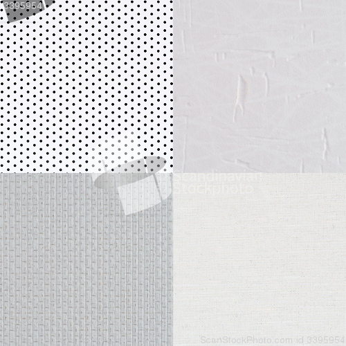 Image of Set of white vinyl samples