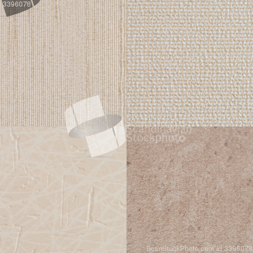 Image of Set of beige vinyl samples