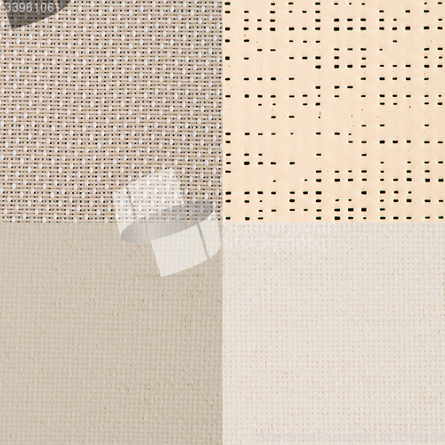 Image of Set of beige vinyl samples