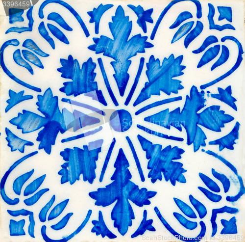 Image of Traditional Portuguese glazed tiles