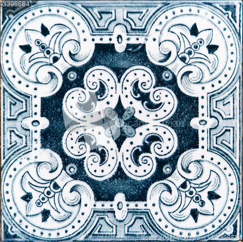 Image of Traditional Portuguese glazed tiles