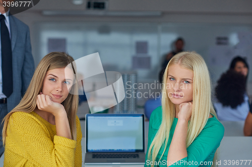 Image of student girls together in classroom