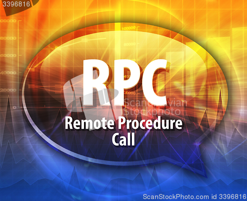 Image of RPC acronym definition speech bubble illustration