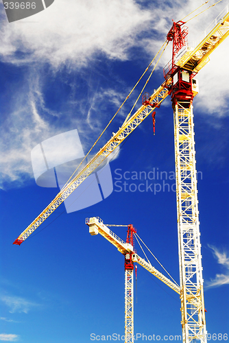 Image of Construction cranes