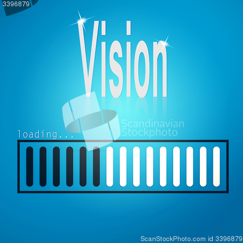 Image of Vision blue loading bar