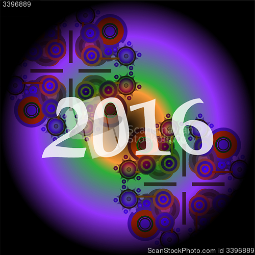 Image of 2016 creative greeting card design