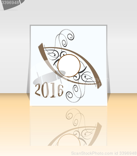 Image of 2016 Brochure Flyer design Layout template. abstract style