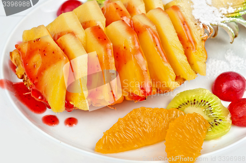 Image of Fresh organic fruit salad