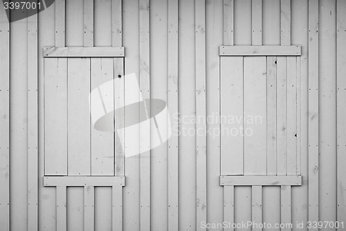 Image of grey wooden plank wall