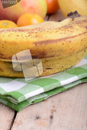 Image of fruits, mandarin and bananas, food