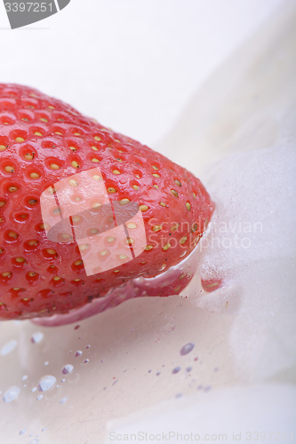 Image of Close up strawberry, food concept