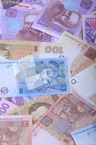 Image of Ukrainian money background