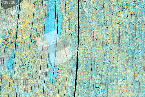 Image of blue plank old textured background