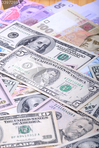 Image of Background with money american dollar bills