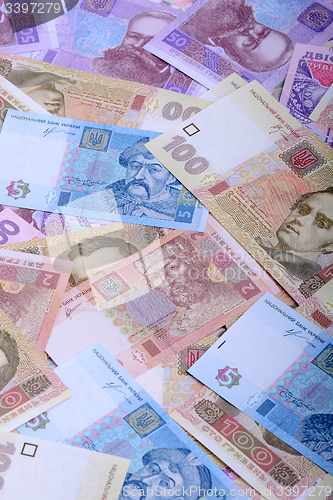 Image of background of the Ukrainian money - UAH