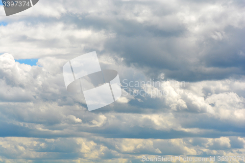 Image of clouds in the blue sky