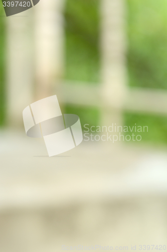 Image of Blurred background and bokeh. Background out of focus. Can use as wallpaper, design. Summer blurry backdrop. Travel out of focus photos. Fairy defocused photos
