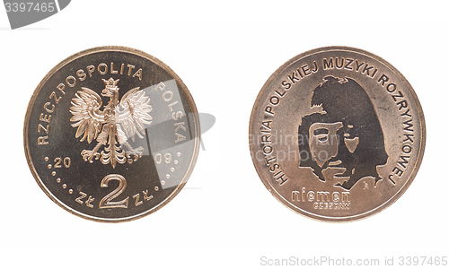 Image of Czeslaw Niemen polish coin front and rear