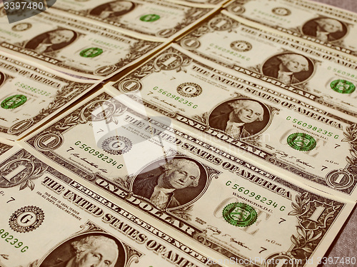 Image of Retro look Dollar notes 1 Dollar