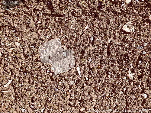 Image of Retro look Earth ground soil
