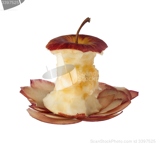 Image of Apple core and peels