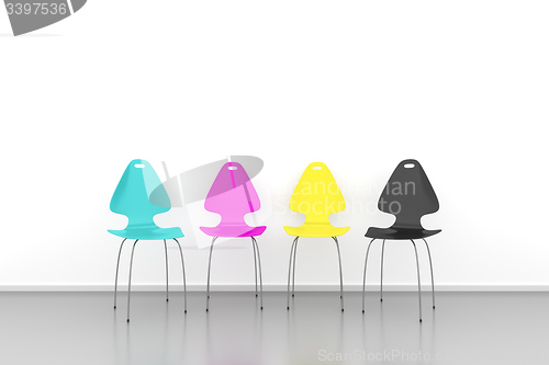 Image of CMYK chairs