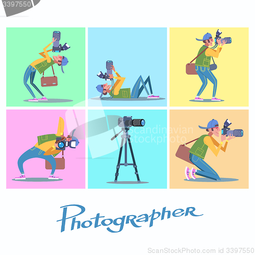 Image of Set photographer camera reporter blogger journalist paparazzi