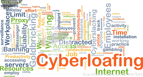 Image of Cyberloafting background concept