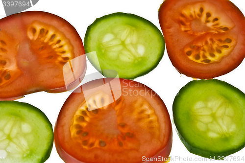 Image of Tomatoes and cucumber