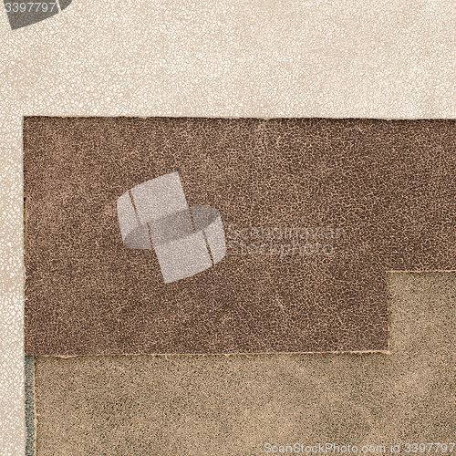 Image of Brown leather texture closeup