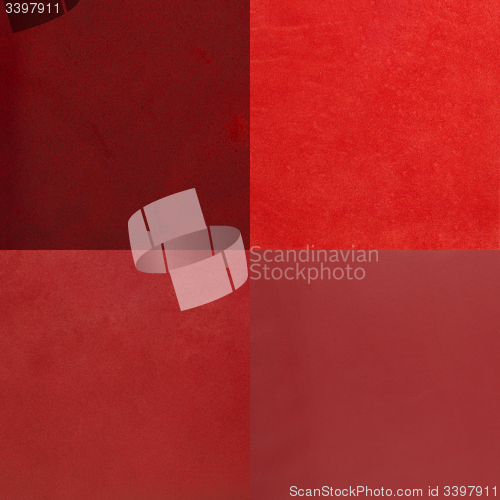 Image of Set of red leather samples