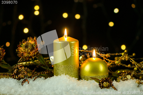 Image of Christmas candles
