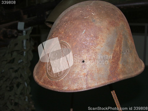 Image of Old soldier helmet