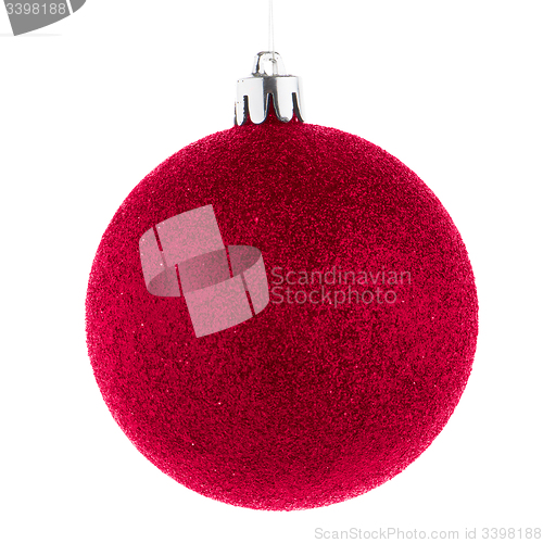 Image of Red Christmas bauble