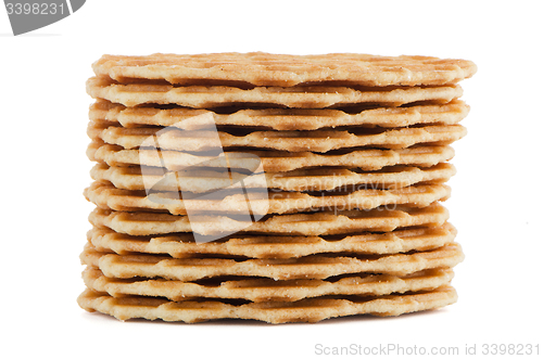 Image of Pile of sweet waffles