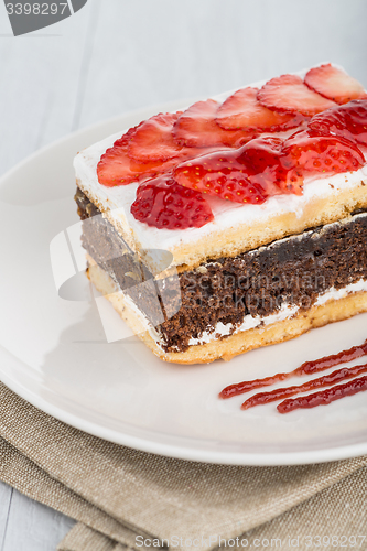 Image of Chocolate strawberry cake 