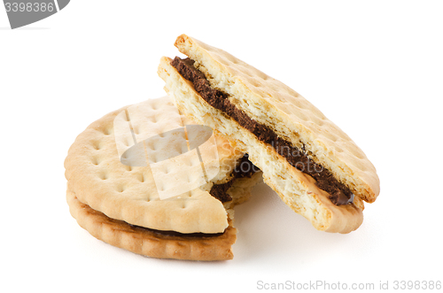 Image of Sandwich biscuits with chocolate filling