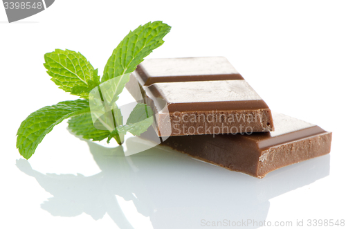 Image of Closeup detail of chocolate parts