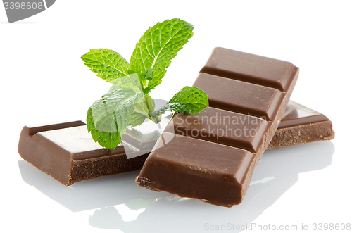 Image of Closeup detail of chocolate parts