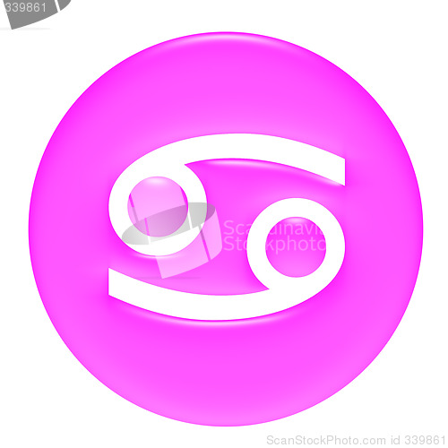 Image of Cancer 3D Pink Gel Framed
