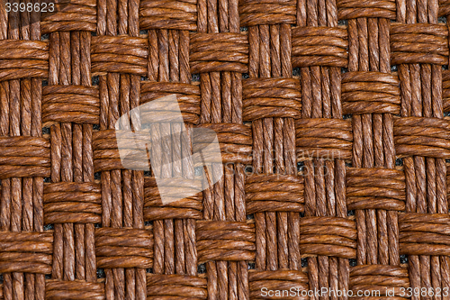 Image of Brown wicker texture