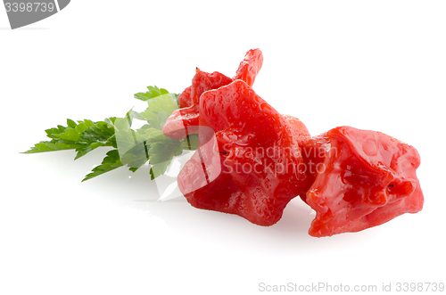 Image of Red peppers closeup